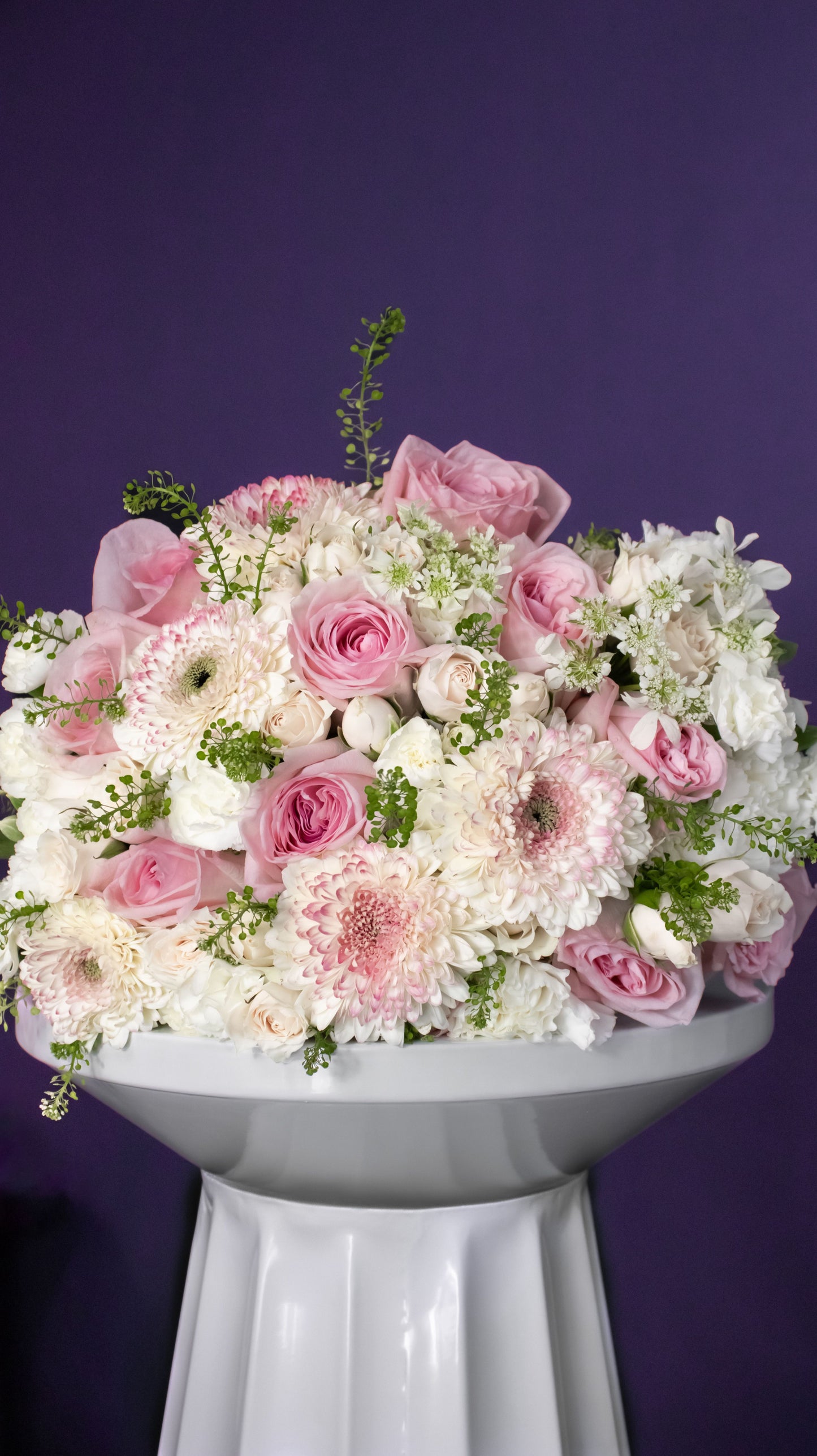 Romantic Radiance Bridal Centerpiece