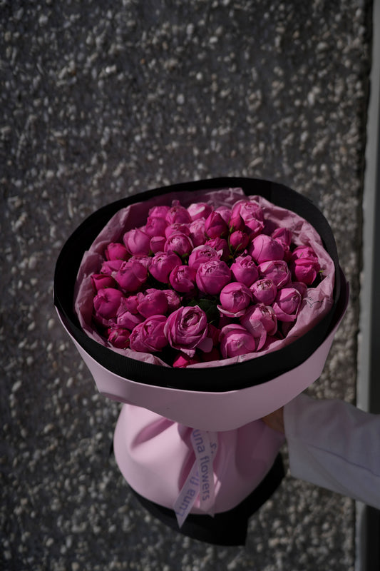 Peony Silva Spray Garden Roses