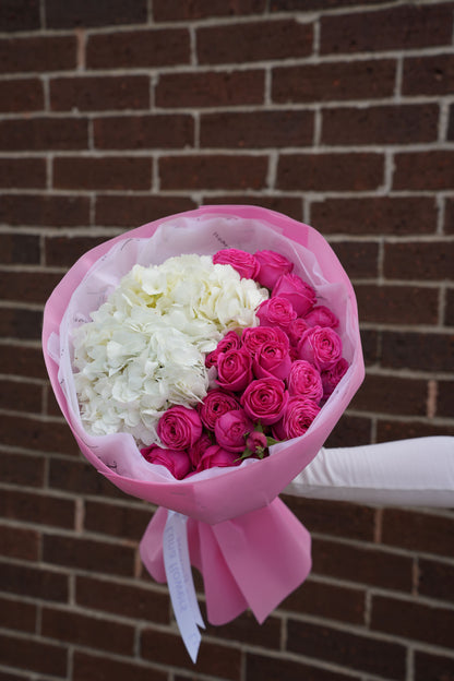 Small Wrapped Spray Garden Roses