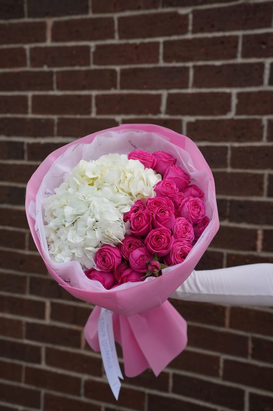 Small Wrapped Spray Garden Roses