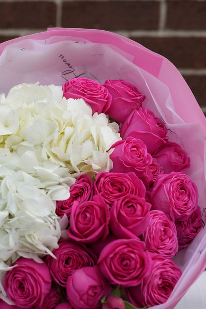 Small Wrapped Spray Garden Roses