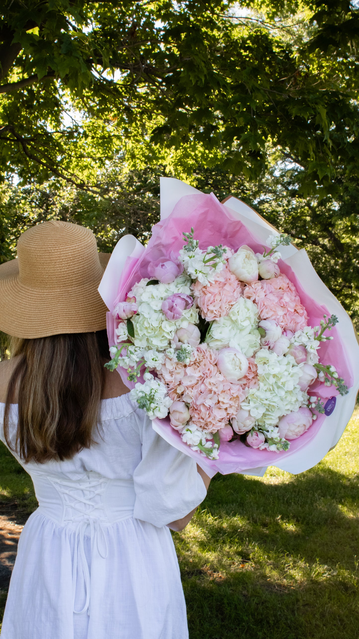 Elegant Blush & White Bouquet