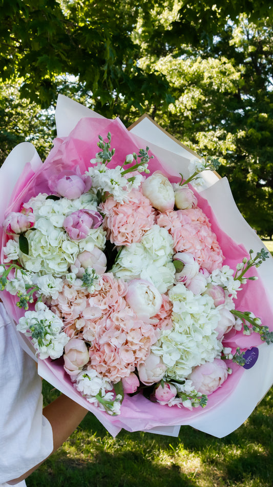 Elegant Blush & White Bouquet