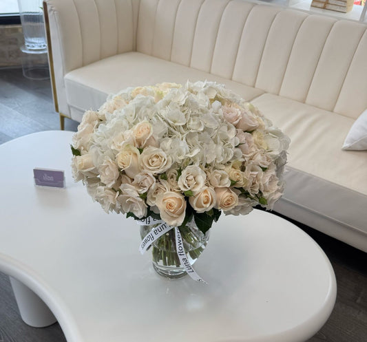 Hydrangeas & Roses Vase