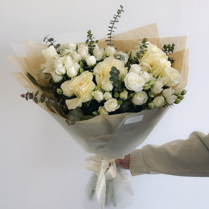 Wrapped White Bouquet