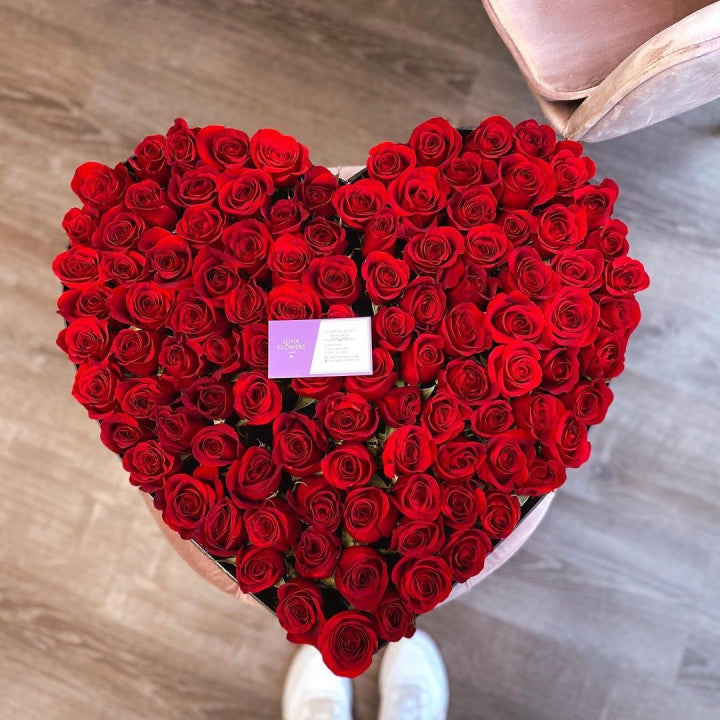 Caja de rosas extra grande